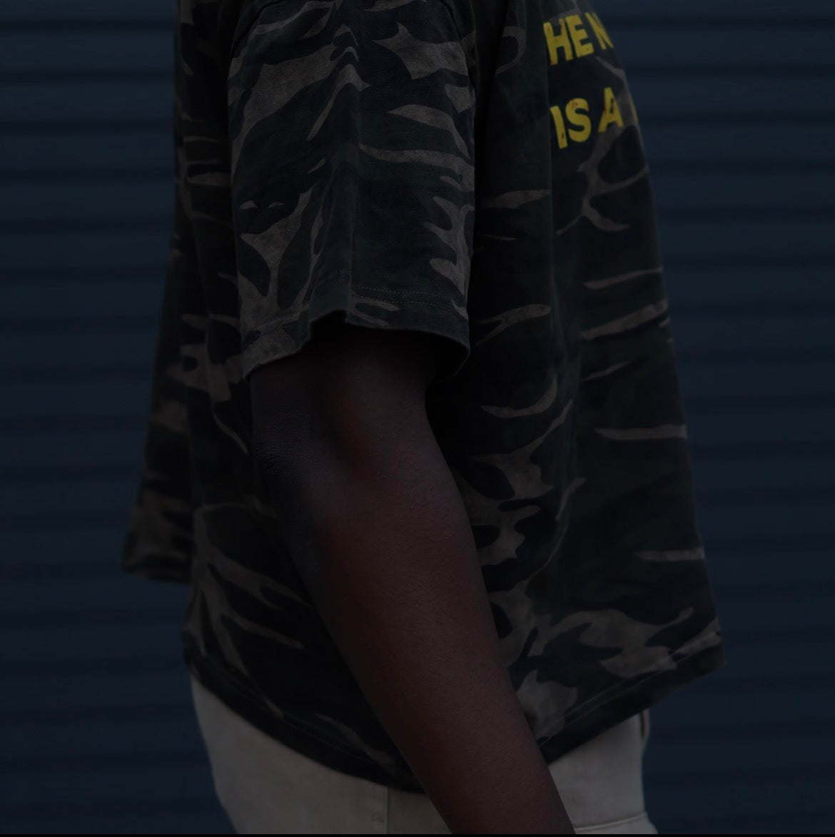'NARROW PATH' CAMO BOXY TEE