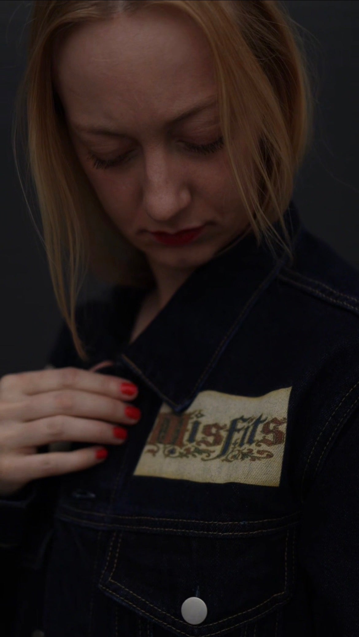 'LA VITA DI CRISTO' Unisex Vintage Wash Denim Jacket