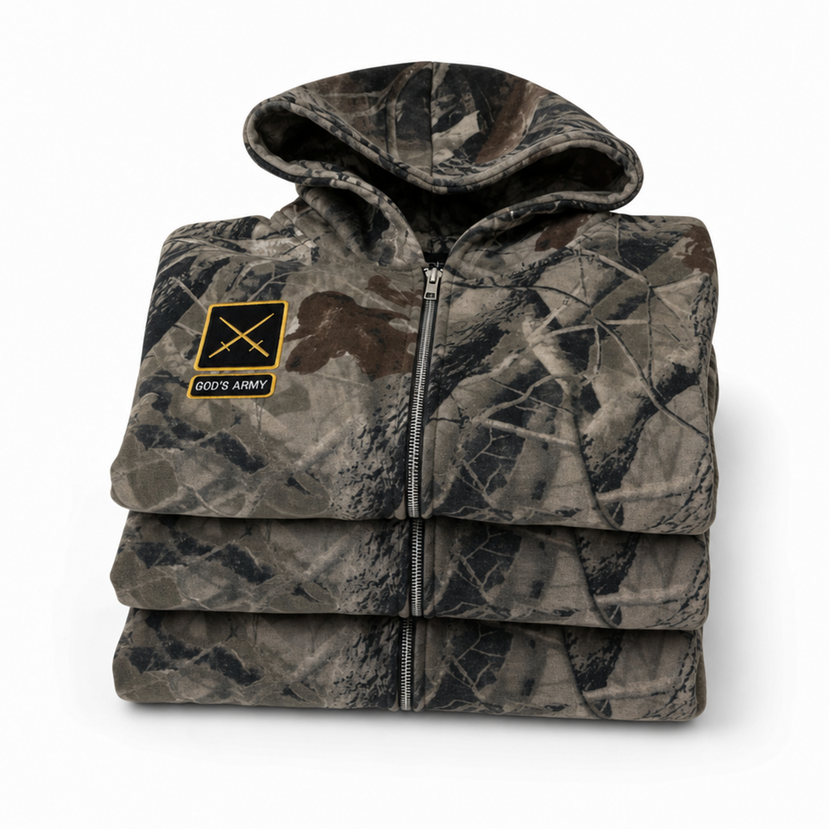 'ARMOR OF GOD' ZIP-UP HOODIE