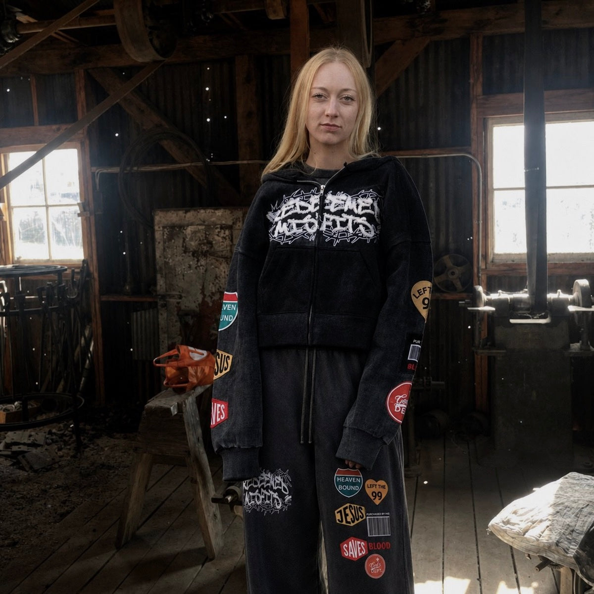 'THE REDEMPTION' HEAVYWEIGHT SWEATPANTS | BLACK VINTAGE WASH
