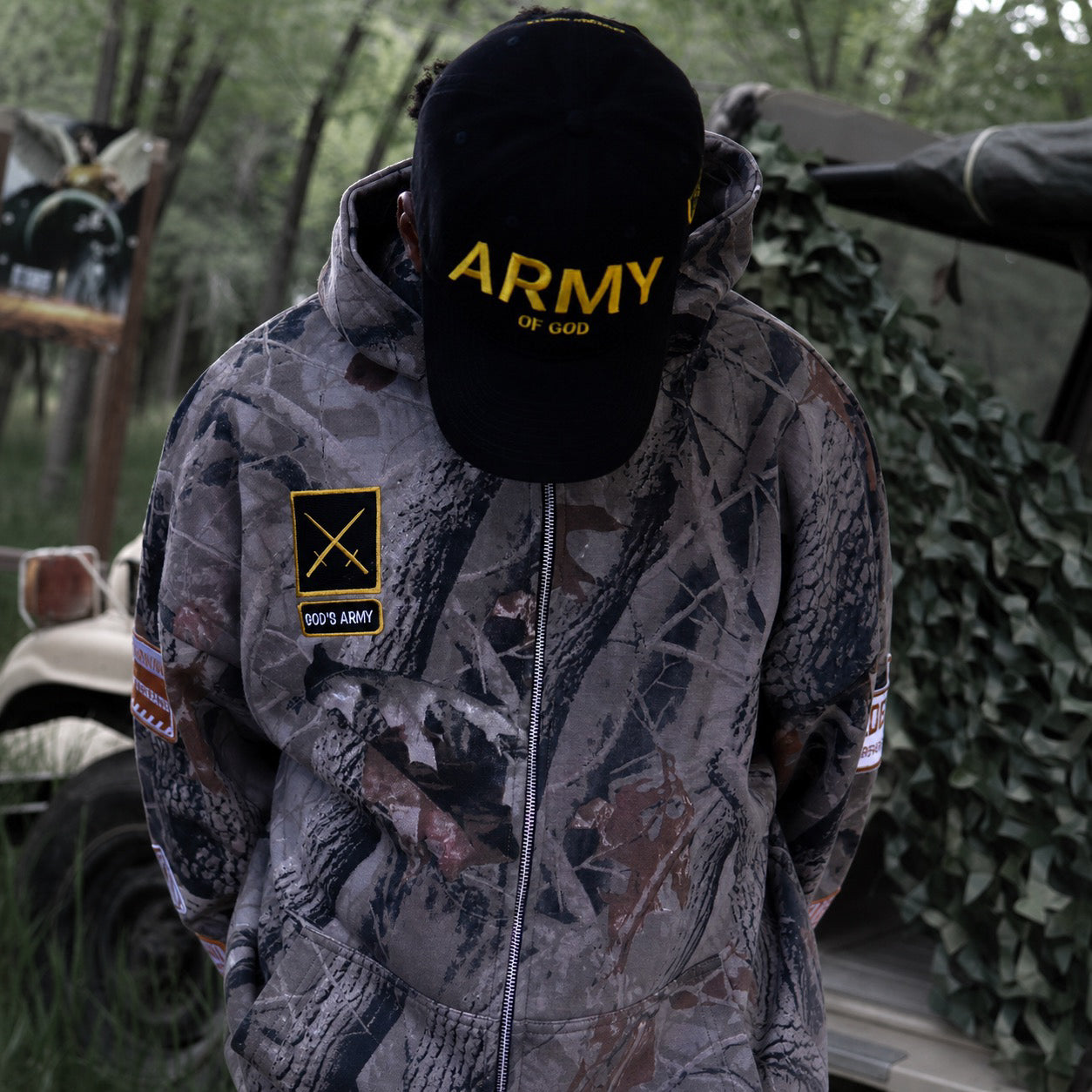 'ARMY OF GOD' UNISEX ADJUSTABLE HAT